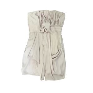 C. Luce Purple Strapless Mini Dress Sz S